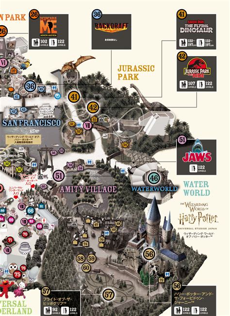 Universal Studio Japan Map – Map Vector