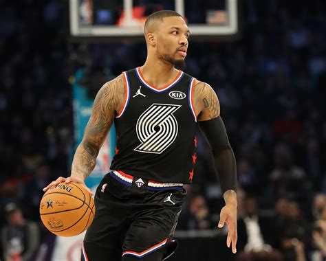 Leicht Aubergine Panel Damian Lillard All Star Jersey 2019 Perth Nackt