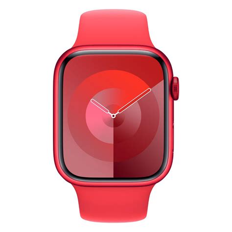 Apple Watch S9 41mm Red Case with M/L Sport Band in Kuwait