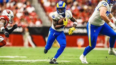 Los Angeles Rams wide receiver Brandon Powell bursts for a 16-yard gain ...