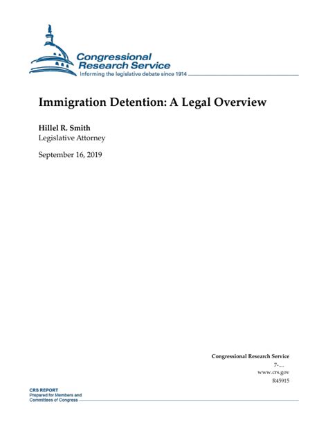 Immigration Detention A Legal Overview