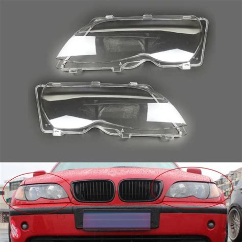 Car Headlight Light Lens Covers Shell For Bmw 3 Series E46 318i 320i 325i 02 05 4 Doors Sedan