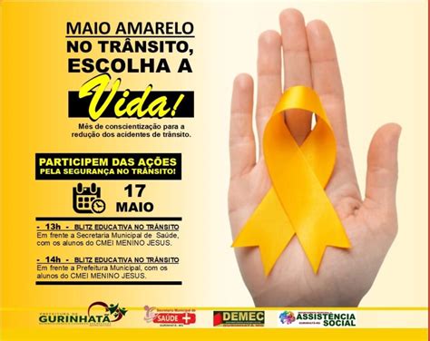 Maio Amarelo No Tr Nsito Escolha A Vida