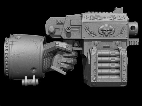 Warhammer Gun 3D Model 3D model 3D printable | CGTrader