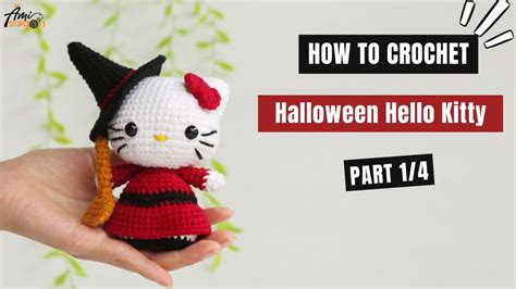 Hello Kitty in Halloween Outfit Amigurumi Free Crochet Tutorial - Ami Saigon