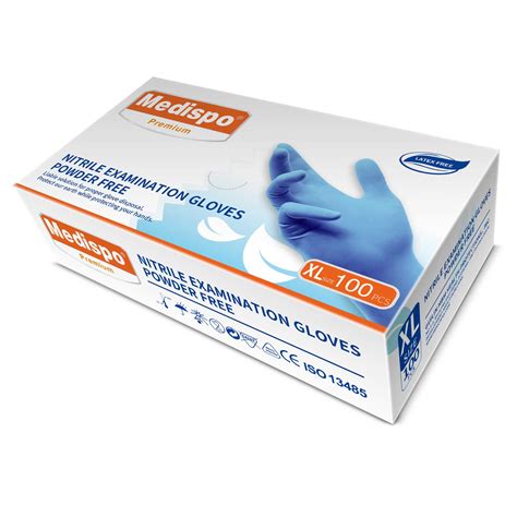 Nitrile Medical Examination Disposable Blue Gloves
