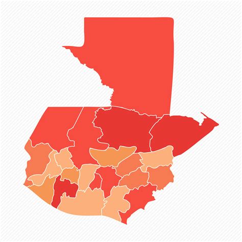 Colorful Guatemala Divided Map Illustration 25840009 Vector Art at Vecteezy