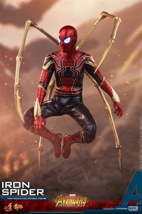 Hot Toys Marvel Avengers Infinity War 1 6 Iron Spider Figures