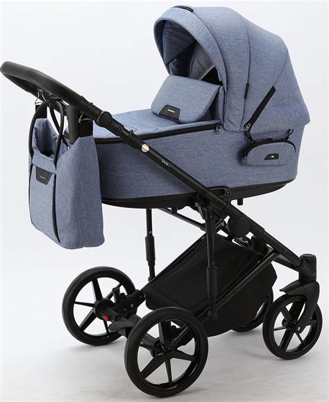 Детская коляска Adamex Zico 2 в 1 Z-TK02 ГОЛУБ.ДЖ.ТК