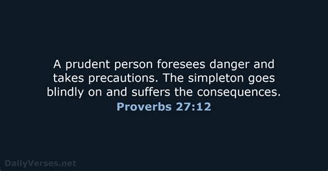 Proverbs 2712 Bible Verse Nlt