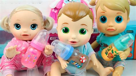 Baby Alive Megan Analu E Max Tomando Mingau Na Mamadeira Leite De