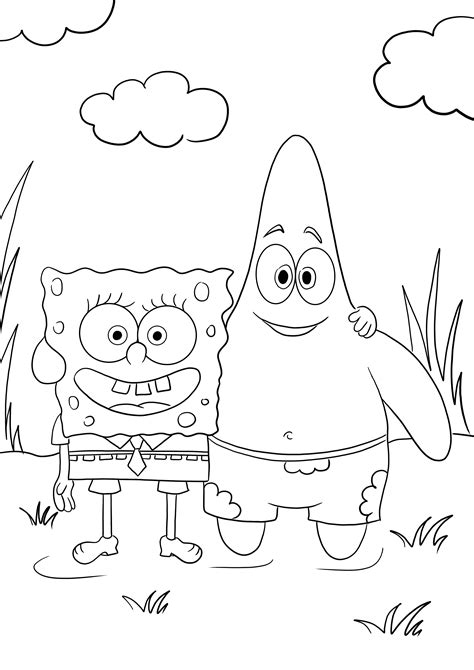 Dibujos De Patricio Bob Esponja Para Colorear Vsun