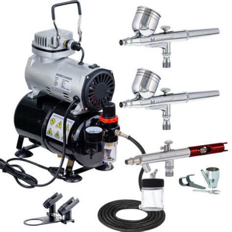 Voilamart Airbrush Kit Dual Action Air Brush Compressor 0 2 0 3 0 35mm