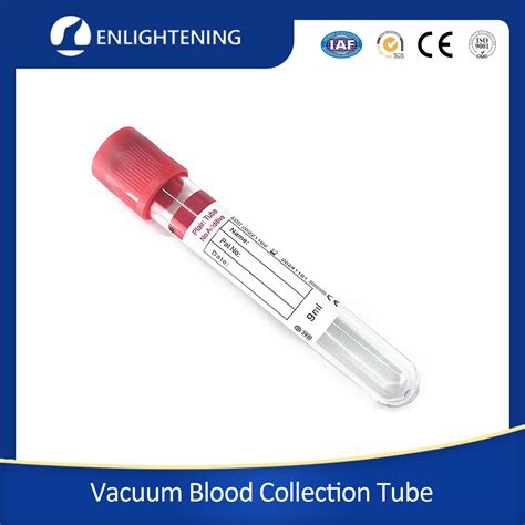 Disposable Medical Double Wall Blood Sample Collection Tube Sodium