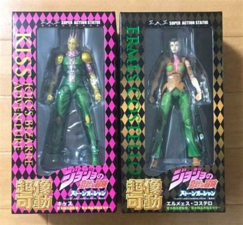 Super Action Statue Hermes Costello Kiss Set Figure Jojo S Bizarre