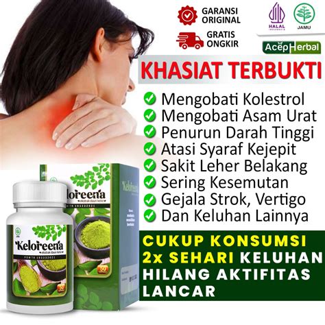 Jual Keloreena Original Obat Kolesterol Asam Urat Penurun Kolestrol