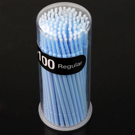 100pcs Disposable Eyelash Extension Micro Brush Applicators Mascara