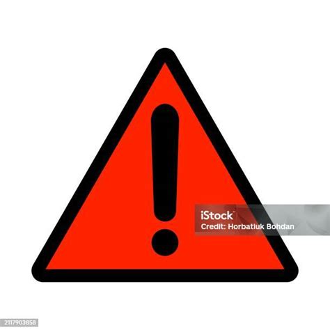 Danger Triangle Orange Background Sign Stock Illustration Download