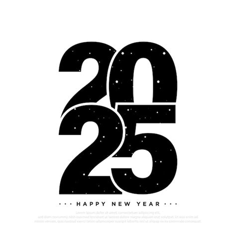 Premium Vector Happy New Year 2025 Design