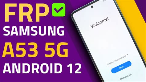 FRP BYPASS SAMSUNG A53 5G SM A536U ANDROID 12 WITHOUT PC 2022