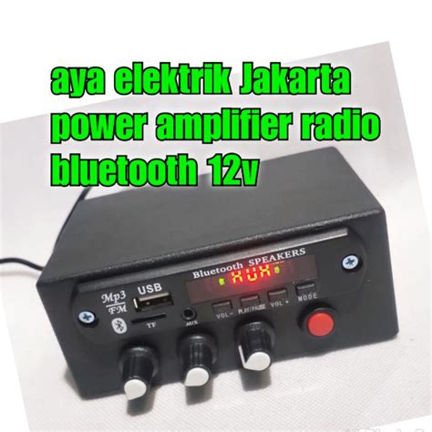 Jual Ayabdg Ampli Mini Bluetooth Usb Fm Power Amplifier Volt Plus