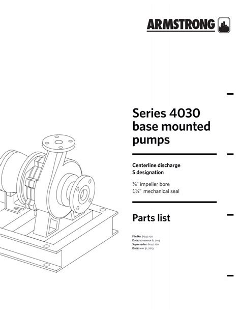 Parts List Armstrong Pumps