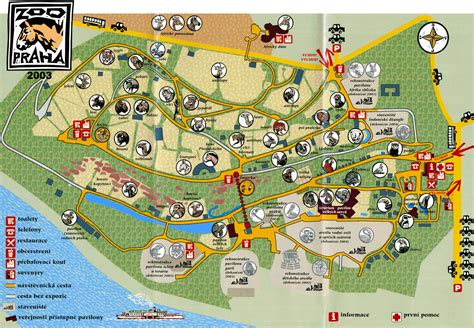 Map of Zoo Praha - 2003