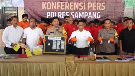 Polres Sampang Konferensi Pers Hasil Ungkap Kasus Operasi Pekat