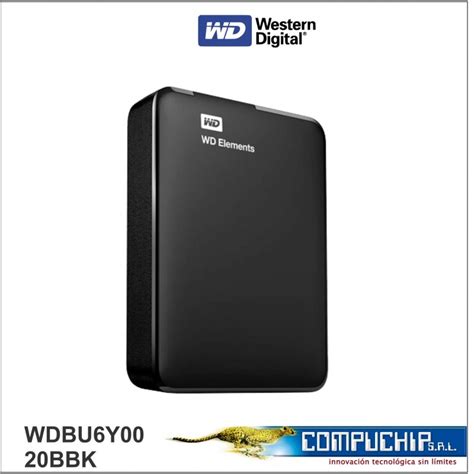 Disco Duro Externo Western Digital Elements 2tb Wdbu6y0020bbk Usb 3 0