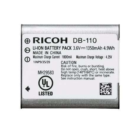 RICOH DB-110 Rechargeable Battery - camera.co.id