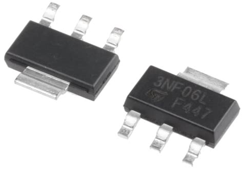 STN3NF06L STMicroelectronics N Channel MOSFET 4 A 60 V 3 Pin SOT