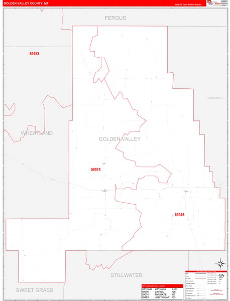 Map Books of Golden Valley County Montana - marketmaps.com