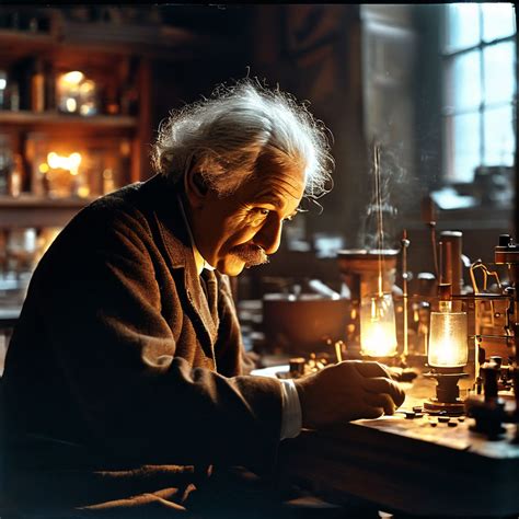 Albert Einstein observing photoelectric effect in his lab. by Sudhanshu ...