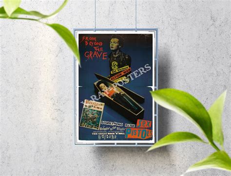 Sex Pistols Sid Vicious Grave Poster Wall Art Vintage Style Etsy