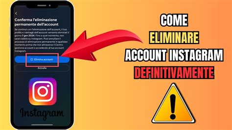 Come ELIMINARE ACCOUNT INSTAGRAM In Modo DEFINITIVO Guida Completa