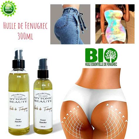 Huile Fenugrec Fessier Bio Pour Grossir Fesses Hanches Naturellement