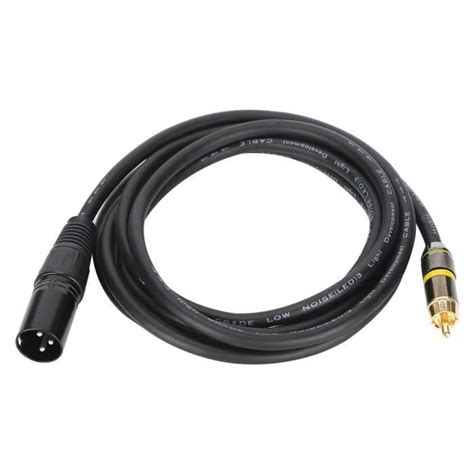 LUA Câble XLR mâle vers mâle Câble de microphone XLR vers durable pour