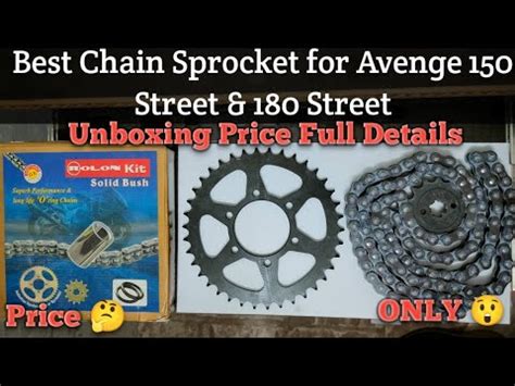 Bajaj Avenger 150 Street 180 Street Chain Sprocket Unboxing Price