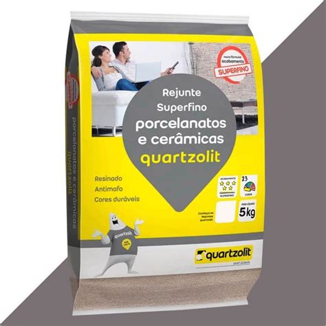 Rejunte Quartzolit Kg Porcelanato Preto Grafite Leroy Merlin