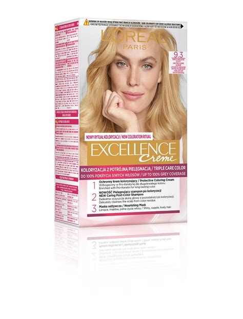 Loreal Paris Excellence Farba do włosów bardzo jasny blond złocisty 9