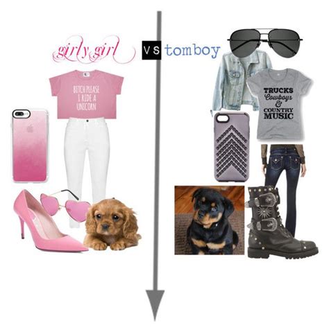 Girly Girl Vs Tomboy By Bluefirefox On Polyvore Featuring Zhenzi Fendi Casetify Handm Fausto