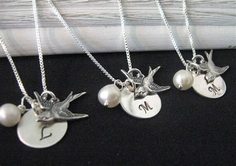 Items Similar To Bridesmaid Jewelry Bridesmaid Necklaces Set Of 3