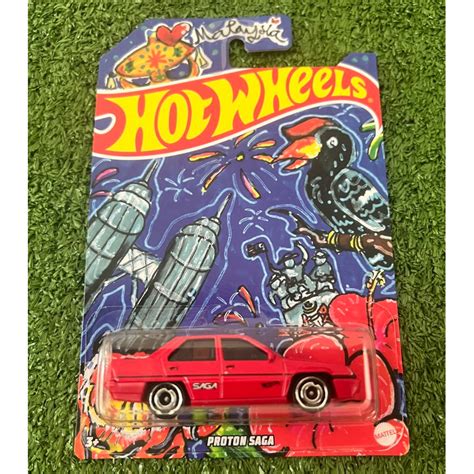 Hot Wheels Proton Saga Special Design Card 2024 Shopee Malaysia