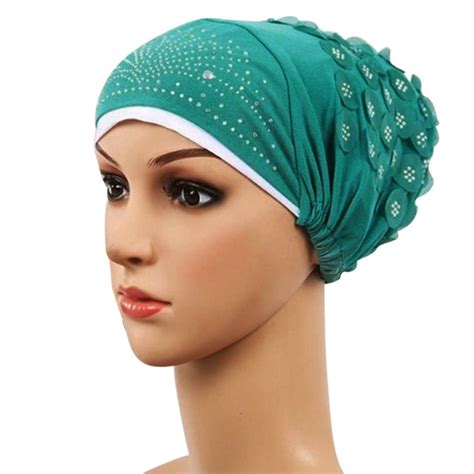 Turbans For Women Headwrap Muslim Stretch Turban Hat Chemo Cap Hair Loss Head Scarf Wrap Hijib