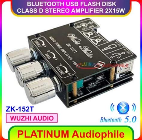 Jual Bluetooth 5 0 Amplifier Class D 2X 15W Class D Amplifier ZK 152T