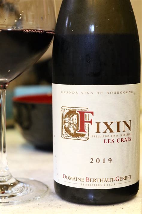 Fixin Les Crais 2019 Domaine Berthaut Gerbet 徒然わいん