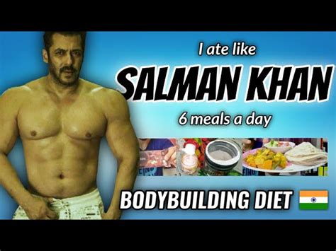 I Tried " SALMAN KHAN " Bodybuilding diet plan for a day 🇮🇳 ...