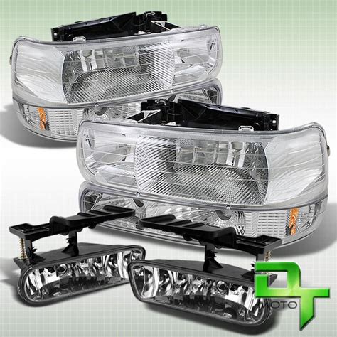 Sell 99 06 Silverado Tahoe Suburban Euro Headlights Bumper Signal Clear Fog Lights In Rowland