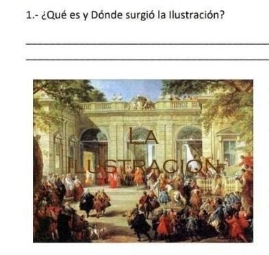 de dónde es y dónde surgió la ilustración historia Brainly lat