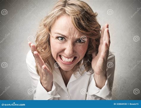 Angry Woman Stock Photo Image Of Furious Sadness Female